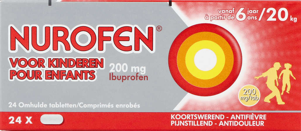 Nurofen Kind 200 mg Filmomhulde Tabletten 24 2475739