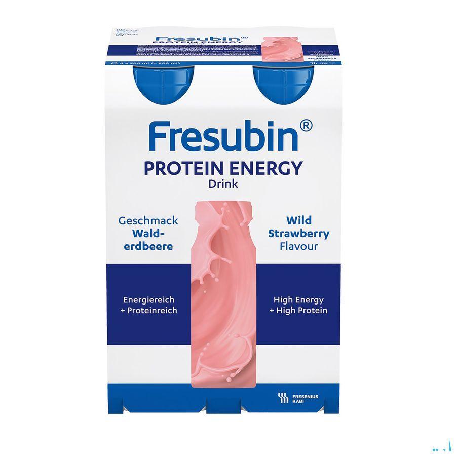 Fresubin Protein Energy Drink 200 ml Fraise Des Bois/bosaardbei  -  Fresenius
