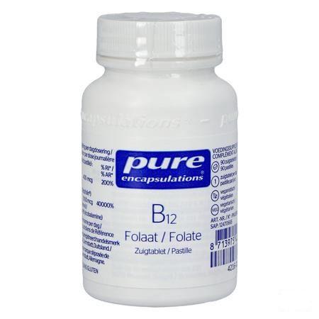 Pure Encapsulations B12 Folaat Pot Zuigtabl 90  -  Nestle