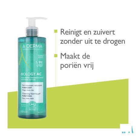 Aderma Biology Ac Zuiv. Schuim.Reinig.Gel 400 ml