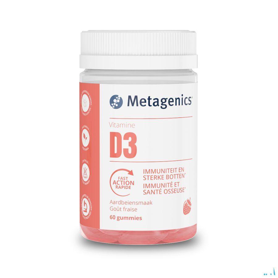 Vitamine D 1000Ie Aardbeien Gummies 60 Metagenics