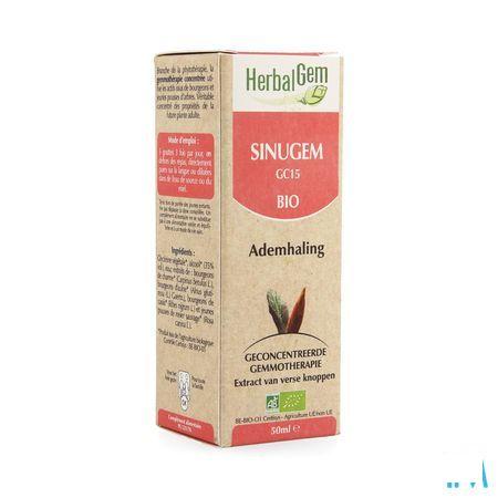 Herbalgem Sinugem Ademhalingsweg Complex Druppels 50 ml  -  Herbalgem