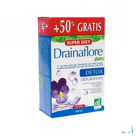 Super Diet Drainaflore Bio +50% Ampoule 30x15 ml