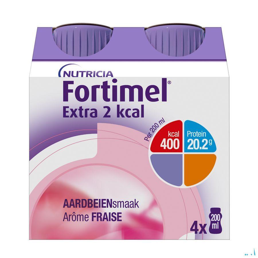 Fortimel Extra 2Kcal Fraise 4X200 ml  -  Nutricia