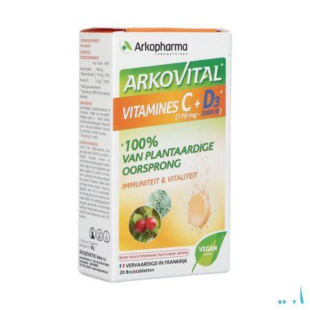 Arkovital Acerola 1000 Vit C + D3 Eff. Comp 20