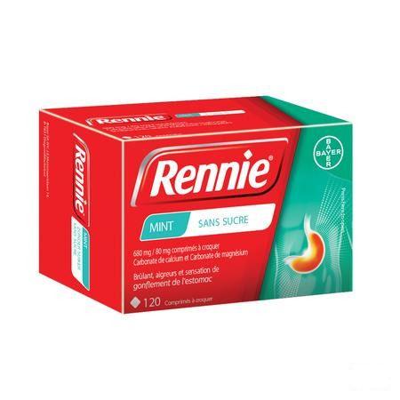 Rennie Sans Sucre Pastilles 120