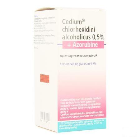 Cedium Chlorhexidini Gluc Alc 0,5% 125 ml + azorubine