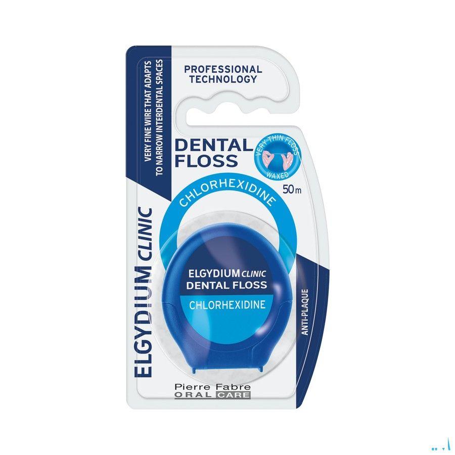 Elgydium Clinic Dentalfloss Chlorhexidine 50m