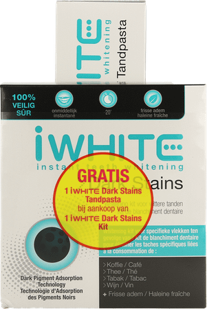 Iwhite Dark Stains Kit + Tandpasta 75 ml