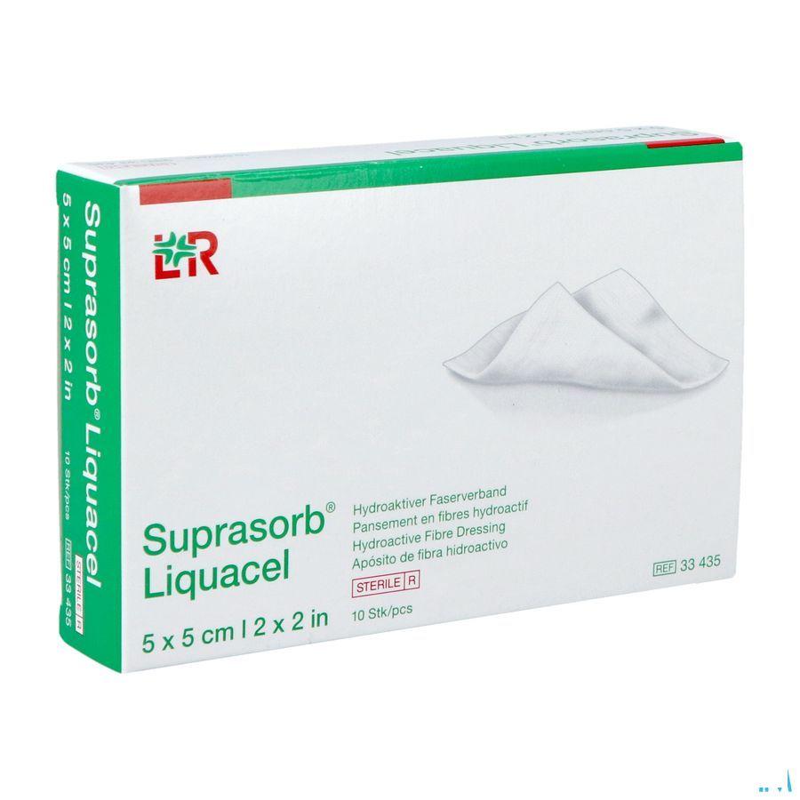 Suprasorb Liquacel Vezelverb Hydroact. 5X 5Cm 10  -  Lohmann & Rauscher