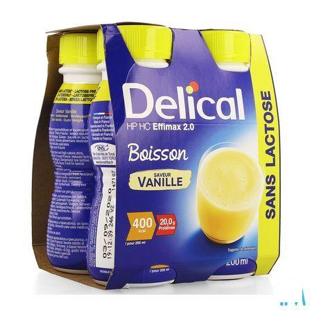 Delical Effimax 2.0 Vanille 4x200 ml  -  Bs Nutrition