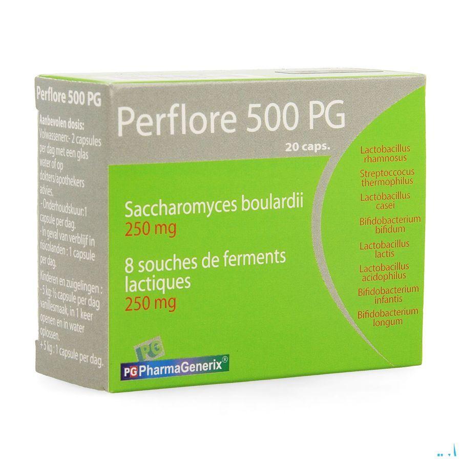 Perflore 500 Pg Pharmagenerix Capsule 20  -  Superphar