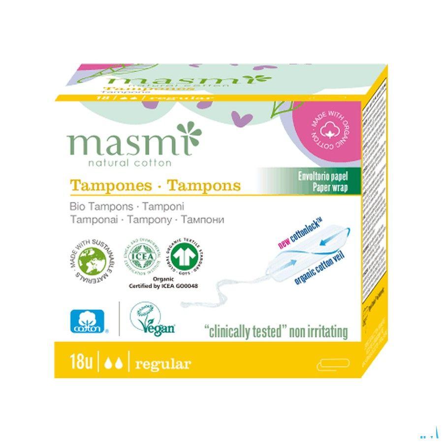 Masmi Tamon Coton Bio Regular Sans Applicateur 18  -  Natur'Inov