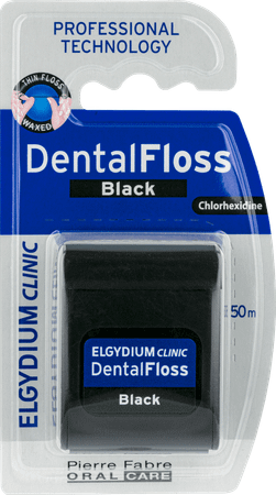 Elgydium Clinic Dental Floss Black 50m