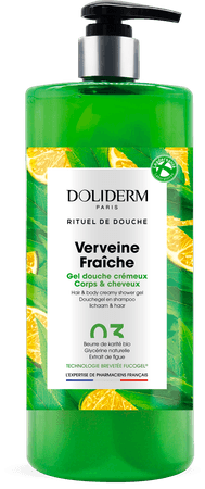 Doliderm Douchegel 2In1 Verveine Fraiche Pompfl 1L