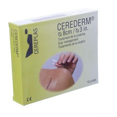 Cerederm Pleister Silic Kroon Rond 8Cm 10 4309680  -  Euromi