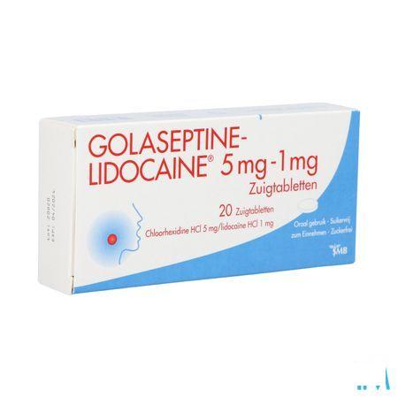 Golaseptine Lidocaine 5mg/1mg Comp A Sucer 20