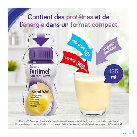 Fortimel Compact Protein Aardbei 4x125 ml  -  Nutricia