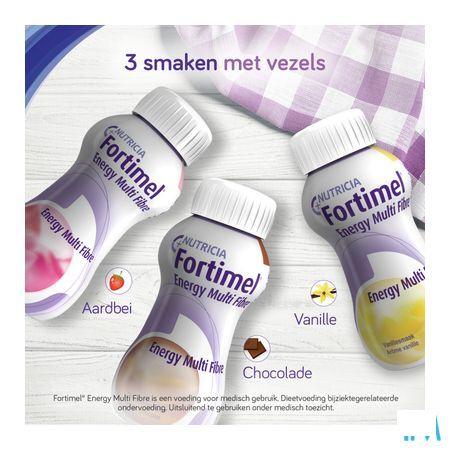 Fortimel Energy Multi Fibre Aardbei 4x200 ml  -  Nutricia