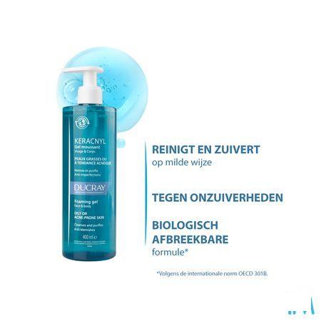 Ducray Keracnyl Schuimende Gel 400 ml  -  Ducray Benelux
