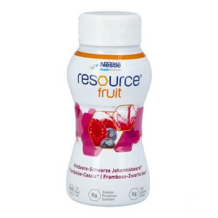 Resource Fruit Framboos Zwart Bes 4X200 ml 12415273