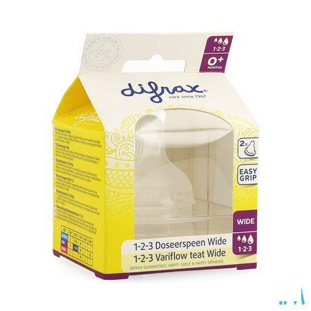 Difrax Flessenspeen Natural Wide 1-2-3 677  -  Difrax