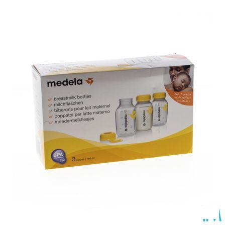 Medela Set 3 Melkflesjes Bedrukt 150 ml  -  Medela