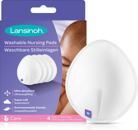 Lansinoh Borstcompressen Wasbaar 4 St  -  Lansinoh Laboratories