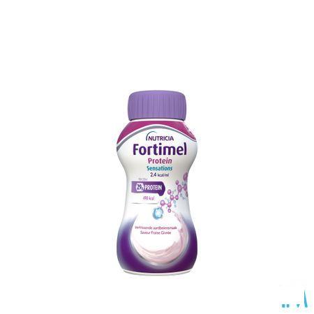 Fortimel Protein 2.4Kcal Verfriss Aardbei 4 x 200 ml