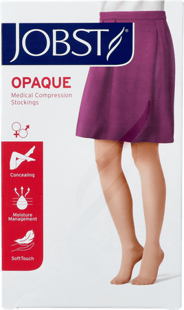 Jobst Opaque 2 Ad Reg Sft Black Iv Pair