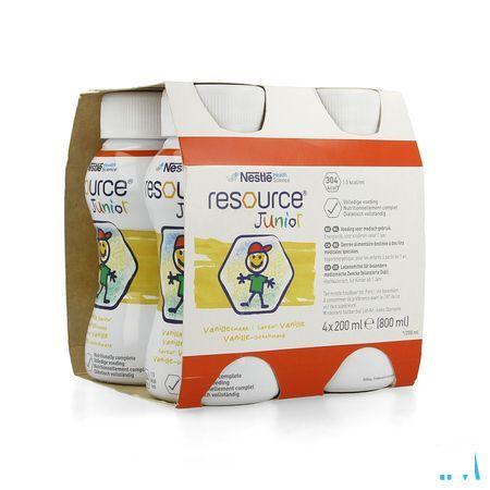 Resource Junior Vanille 4x200 ml  -  Nestle