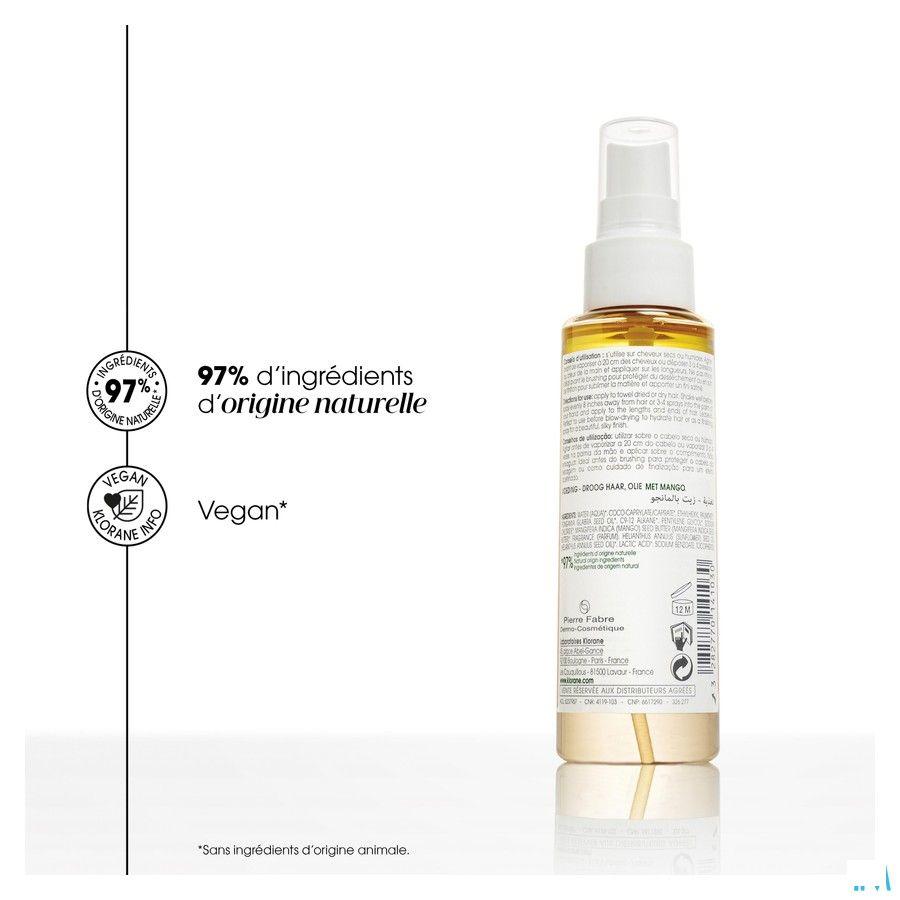 Klorane Capilaire Olie Mango 100 ml