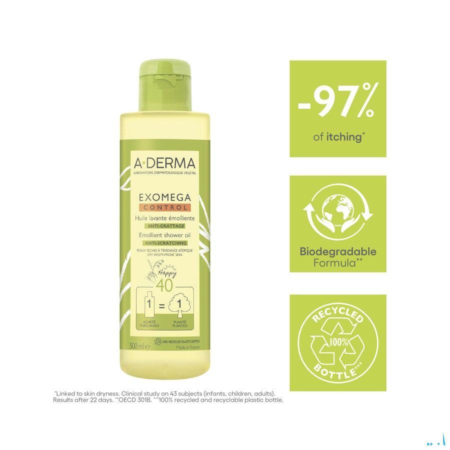 Aderma Exomega Control Olie Emolierend Tube 500 ml  -  Aderma