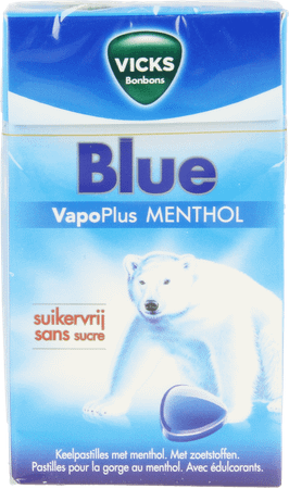 Vicks Pastille Bleu sans sucre 40 gr Box