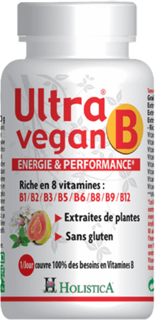 Ultra Vegan B Energie Prestatie Tabletten 30  -  Bioholistic Diffusion