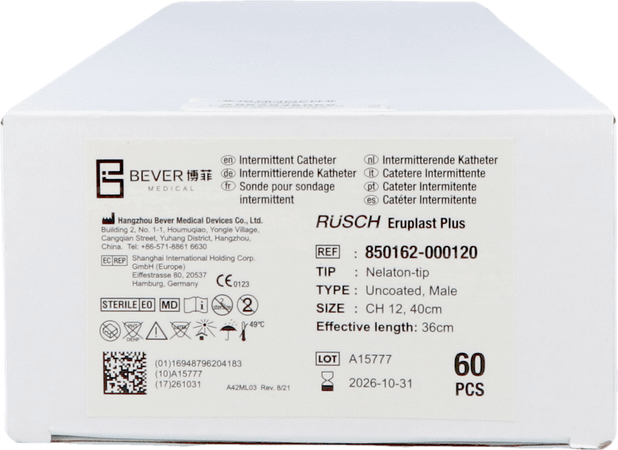 Ruschcare Eruplast Plus Nelat. Ch12 40cm 60 850162  -  Teleflex Medical