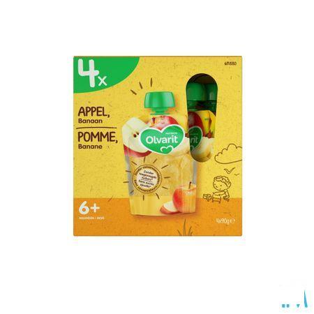 Olvarit Bio Pomme Banane Multipack 6M 4X90G  -  Nutricia