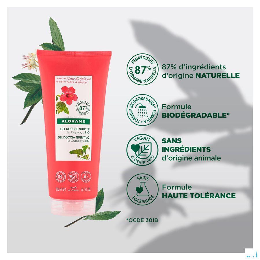 Klorane Lichaam Douchegel Hibiscusbloem 200 ml