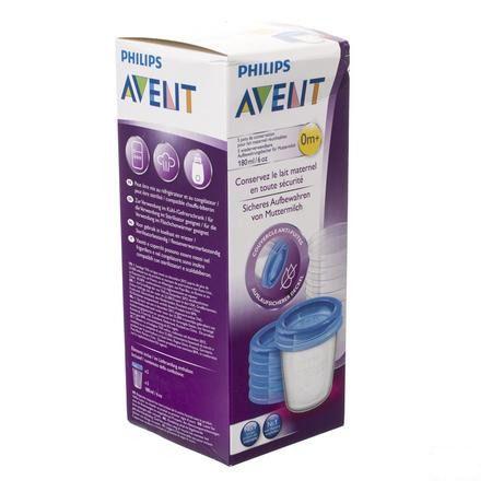 Philips Avent Via Natural Set Bewaarbeker 180 ml Scf619/05  -  Bomedys