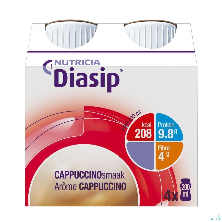 Diasip Cappuccino Fles 4X200 ml  -  Nutricia