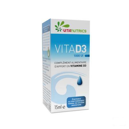 Vita D3 1000Ui Vegan Vitanutrics Gutt 15ml  -  Vitanutrics