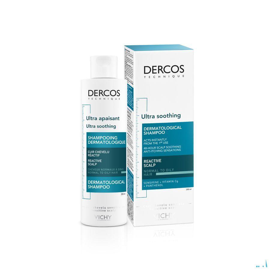 Vichy Dercos Dermo Kalmerend Vet Haar Shampoo 200 ml  -  Vichy