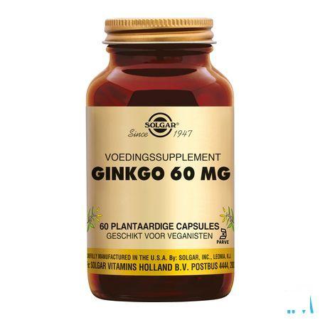 Solgar Ginkgo V-Caps 60X60Mg  -  Solgar Vitamins
