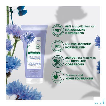Klorane Visage Creme Nett Demaq Bleuet Bio 200 ml
