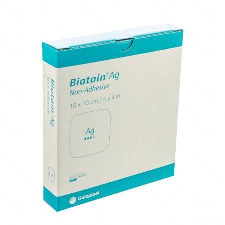 Biatain Ag Schuimverb N/adh 10,0x10,0cm 5 39622  -  Coloplast