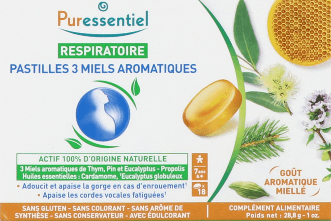 Puressentiel Ademhaling Pastillen Honing 18  -  Puressentiel