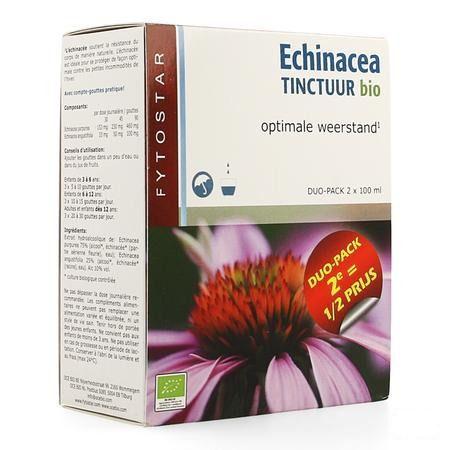 Fytostar Echinacea Tinktuur Bio Duo2x100 ml  -  Ocebio