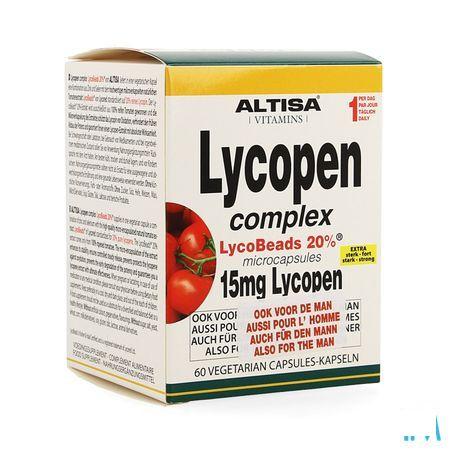 Altisa Lycopen Complex 15 mg + Se + Zn V-Capsule 60  -  Dieximport