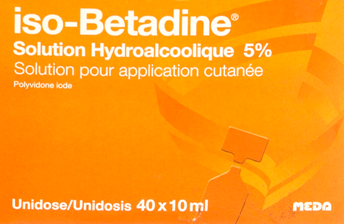 Iso Betadine Sol Hydroalcoolique 5%  40 X 10 ml