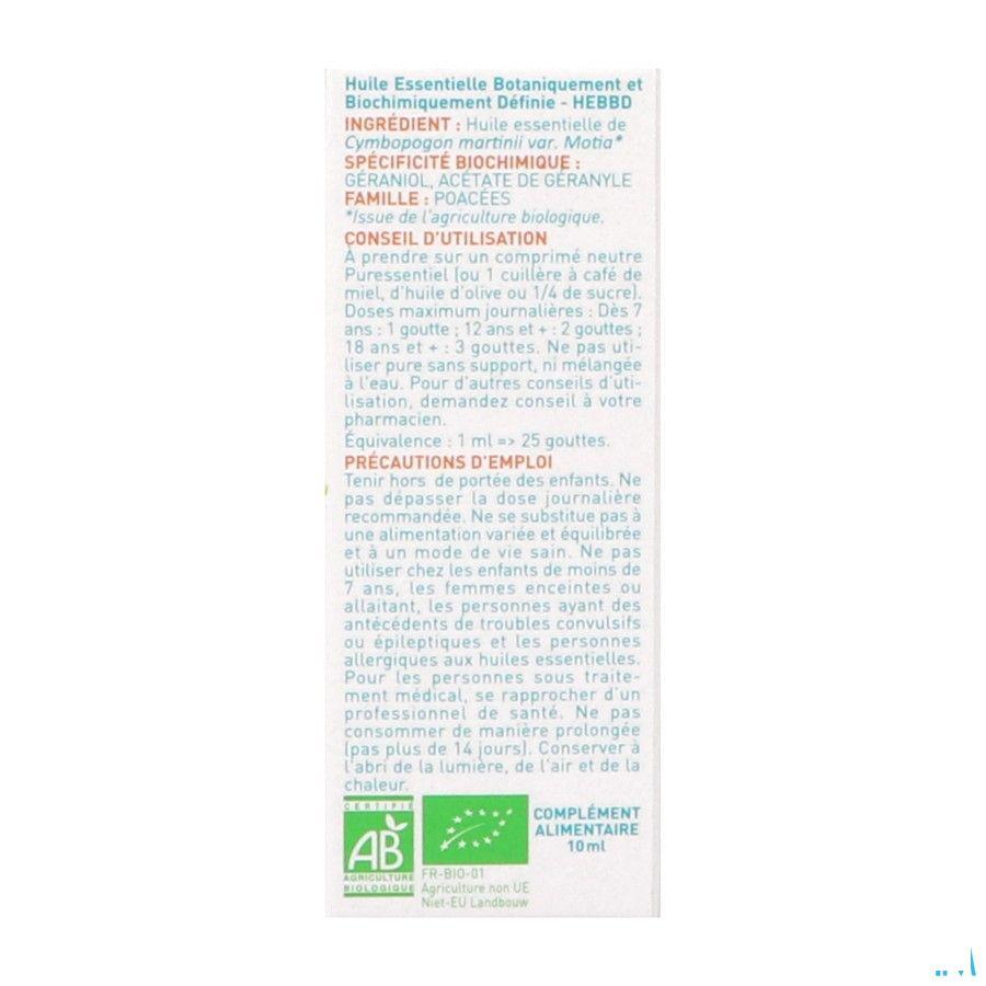 Puressentiel He Palmarosa Bio Expert Huile Essentielle 10 ml  -  Puressentiel